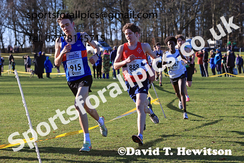 Mens under-17s 2025 Northern Cross Country Champs, Tatton Park, Knutsford, Cheshire. Photo: David T. Hewitson/Sports for All Pics